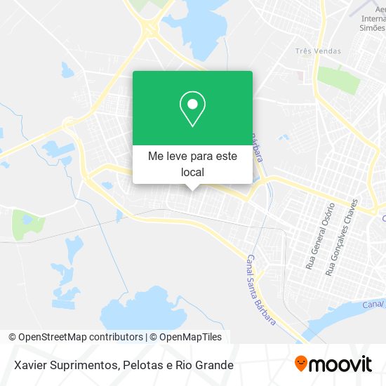 Xavier Suprimentos mapa