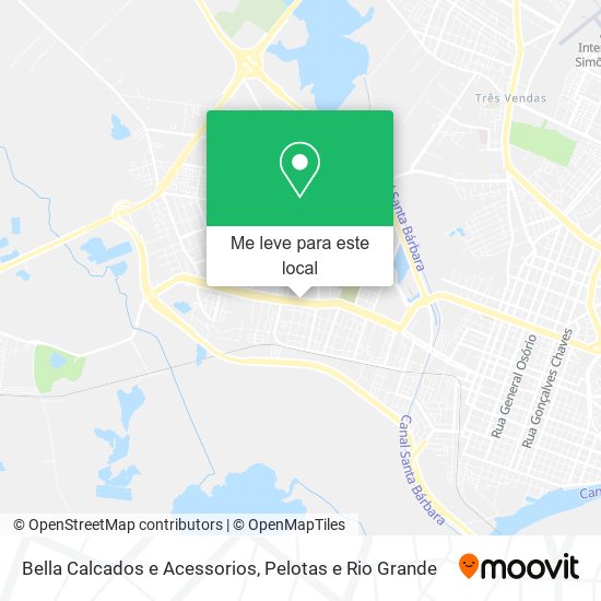 Bella Calcados e Acessorios mapa