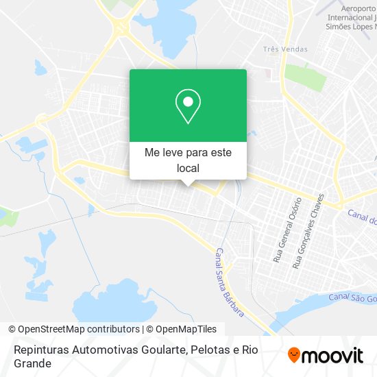 Repinturas Automotivas Goularte mapa