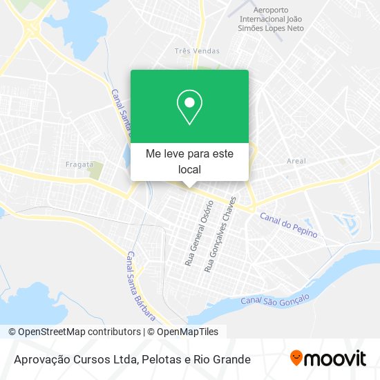 Aprovação Cursos Ltda mapa