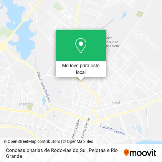 Concessionárias de Rodovias do Sul mapa