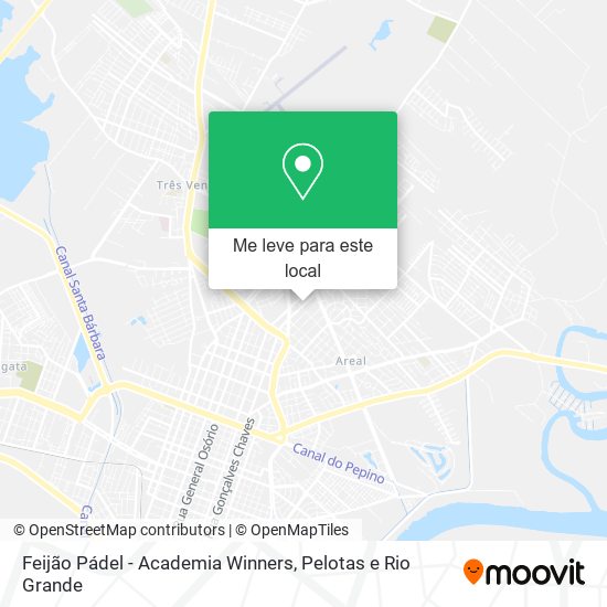 Feijão Pádel - Academia Winners mapa