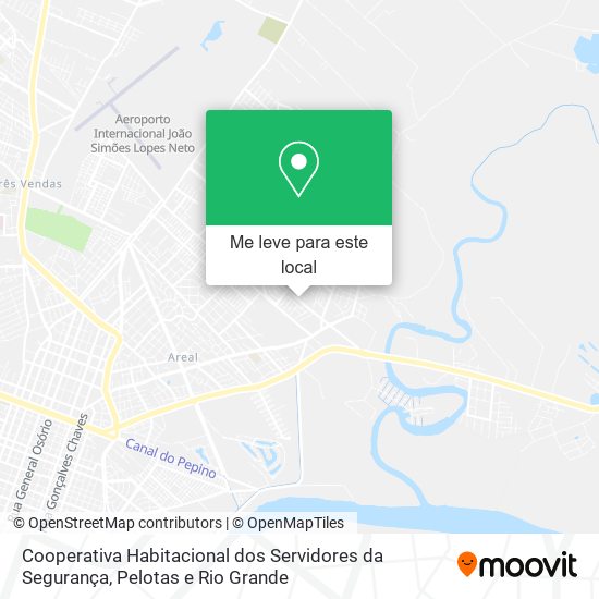 Cooperativa Habitacional dos Servidores da Segurança mapa