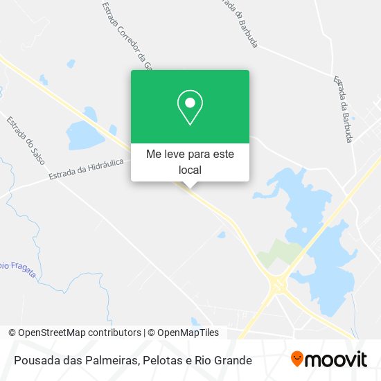Pousada das Palmeiras mapa