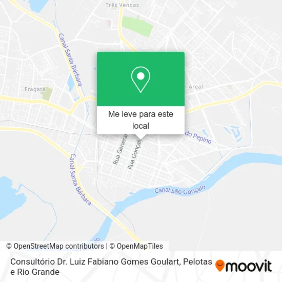 Consultório Dr. Luiz Fabiano Gomes Goulart mapa
