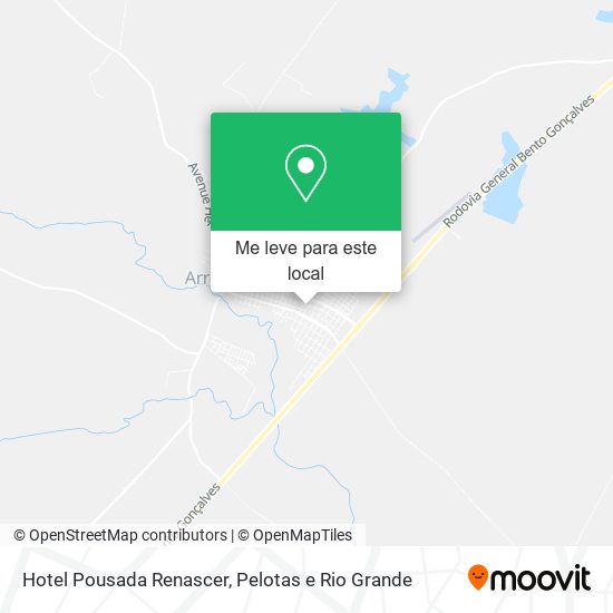 Hotel Pousada Renascer mapa