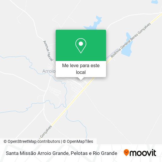 Santa Missão Arroio Grande mapa