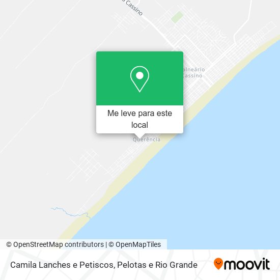 Camila Lanches e Petiscos mapa