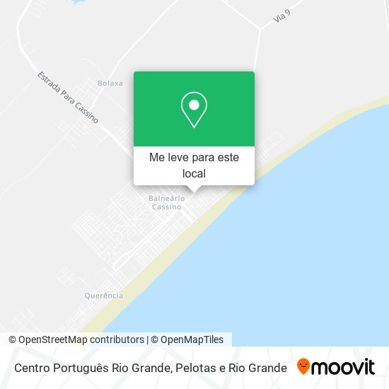 Centro Português Rio Grande mapa