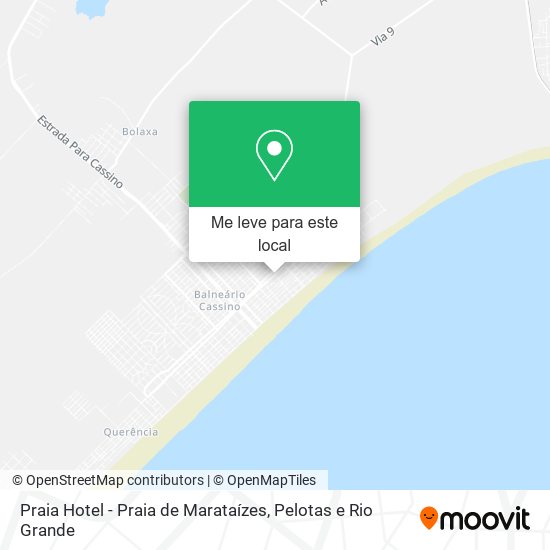 Praia Hotel - Praia de Marataízes mapa