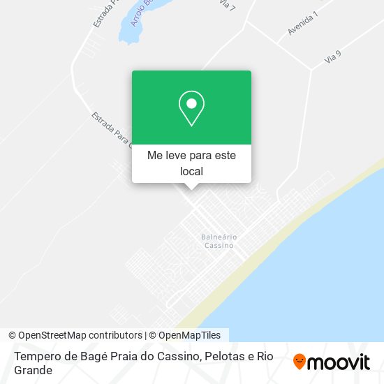 Tempero de Bagé Praia do Cassino mapa