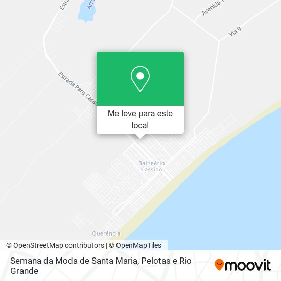 Semana da Moda de Santa Maria mapa