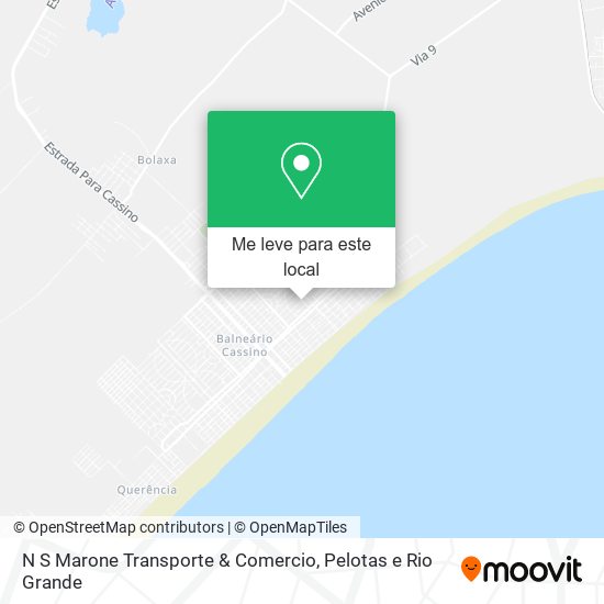 N S Marone Transporte & Comercio mapa