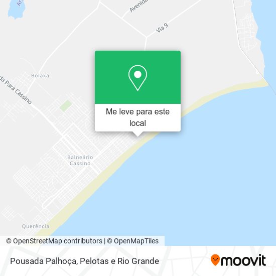 Pousada Palhoça mapa