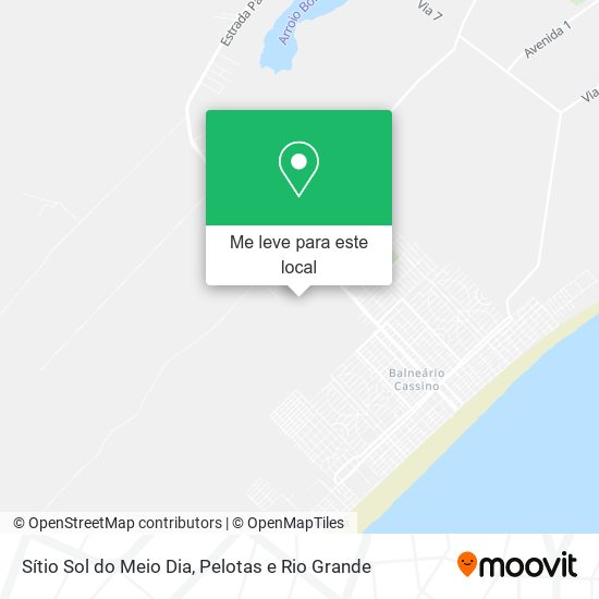 Sítio Sol do Meio Dia mapa