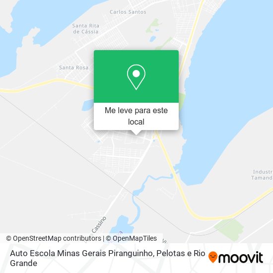 Auto Escola Minas Gerais Piranguinho mapa