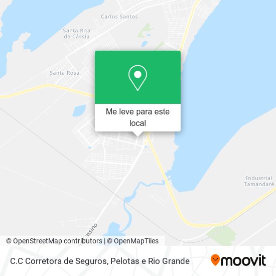 C.C Corretora de Seguros mapa