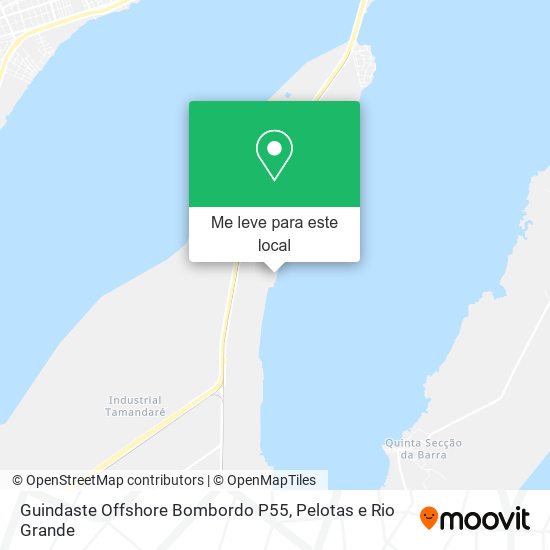 Guindaste Offshore Bombordo P55 mapa