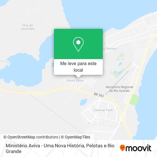 Ministério Aviva - Uma Nova História mapa