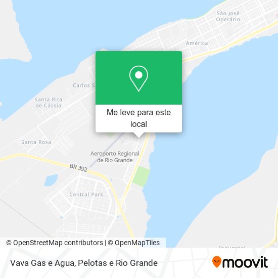 Vava Gas e Agua mapa