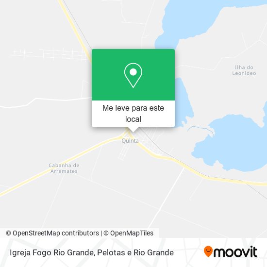 Igreja Fogo Rio Grande mapa
