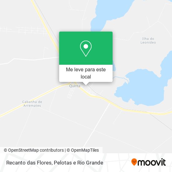 Recanto das Flores mapa
