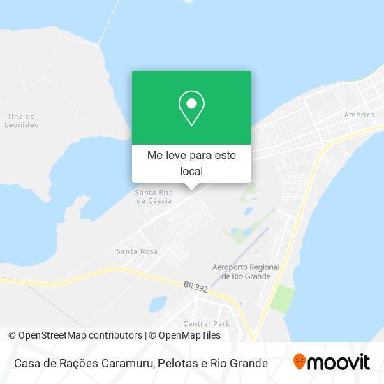 Casa de Rações Caramuru mapa