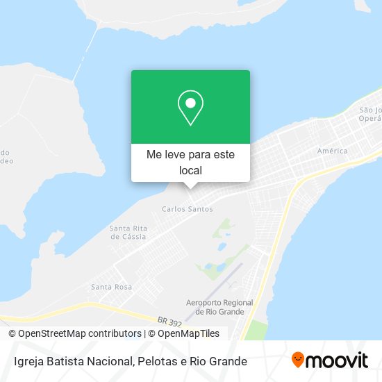 Igreja Batista Nacional mapa