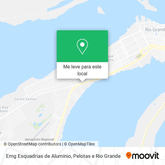 Emg Esquadrias de Alumínio mapa
