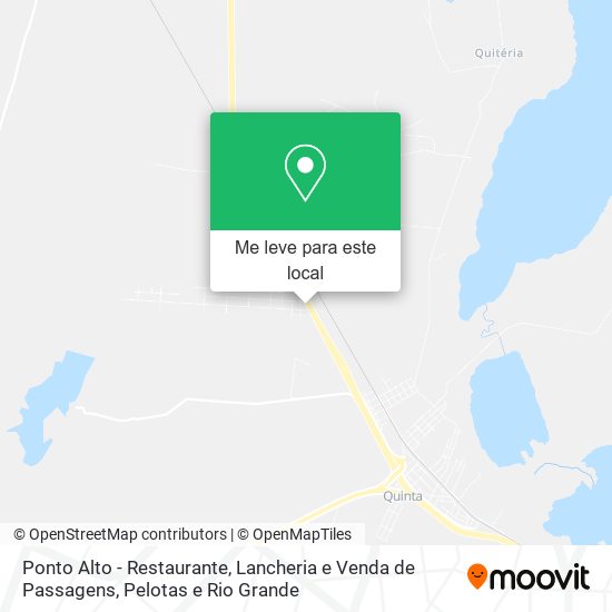 Ponto Alto - Restaurante, Lancheria e Venda de Passagens mapa