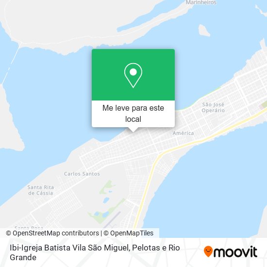 Ibi-Igreja Batista Vila São Miguel mapa