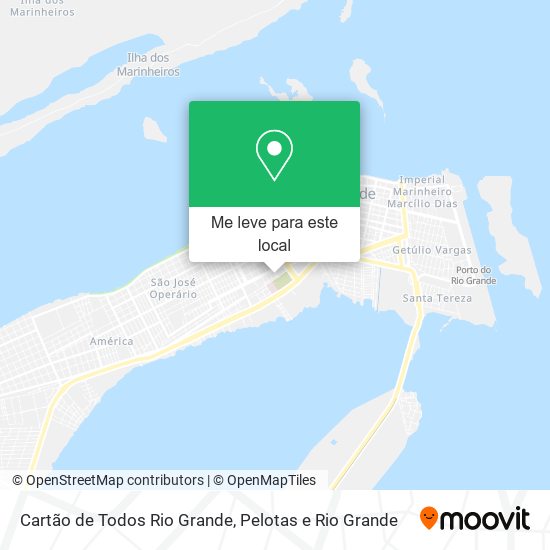 Cartão de Todos Rio Grande mapa