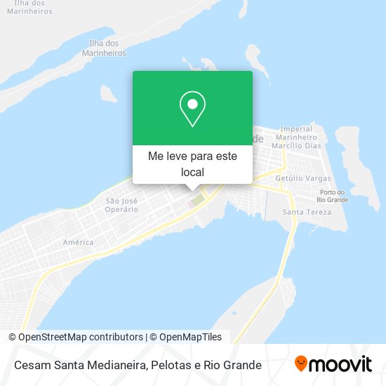 Cesam Santa Medianeira mapa