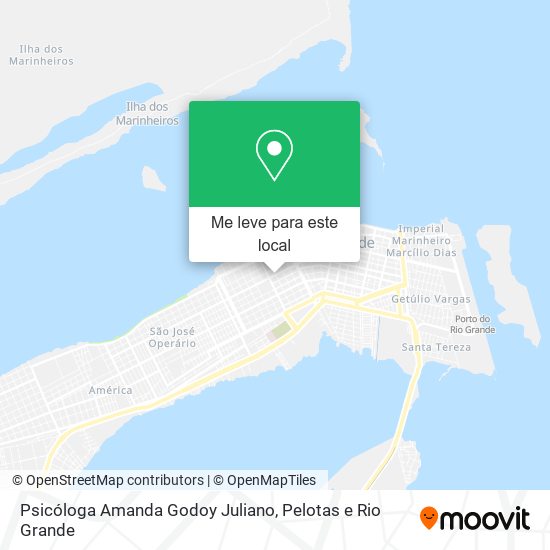 Psicóloga Amanda Godoy Juliano mapa