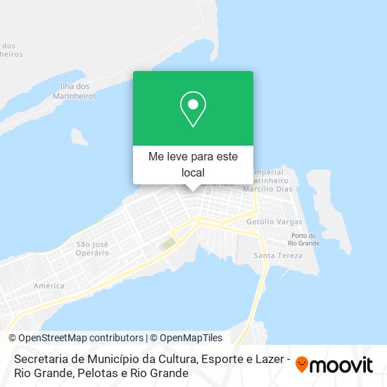 Secretaria de Município da Cultura, Esporte e Lazer - Rio Grande mapa