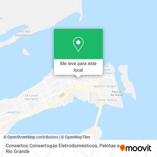 Consertos Consertogás Eletrodomésticos mapa