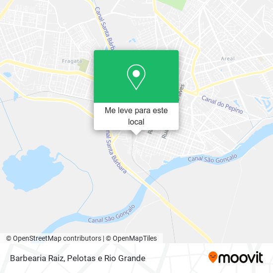 Barbearia Raiz mapa