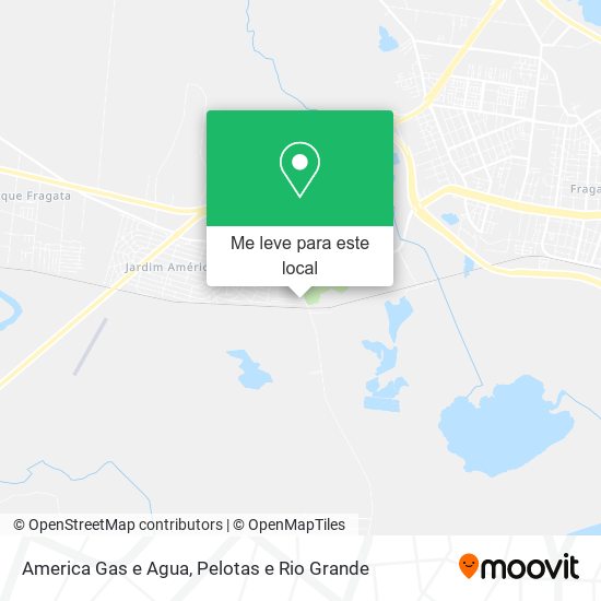 America Gas e Agua mapa