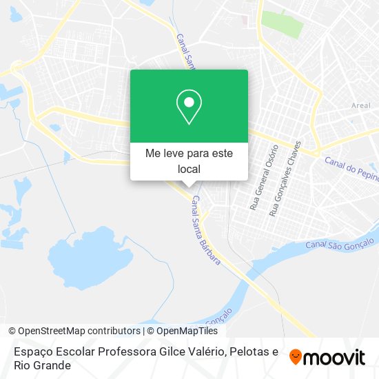 Espaço Escolar Professora Gilce Valério mapa