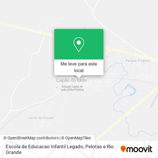 Escola de Educacao Infantil Legado mapa