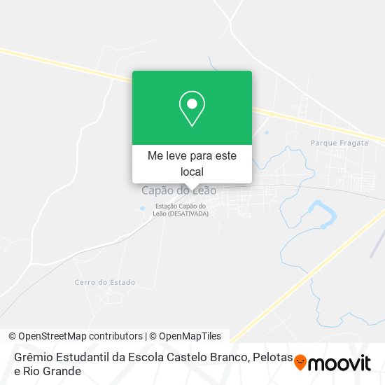 Grêmio Estudantil da Escola Castelo Branco mapa