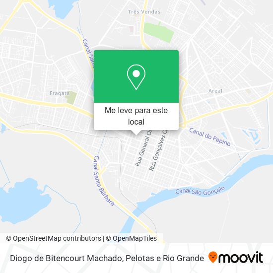 Diogo de Bitencourt Machado mapa
