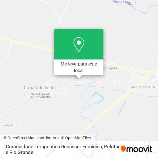 Comunidade Terapeutica Renascer Feminina mapa