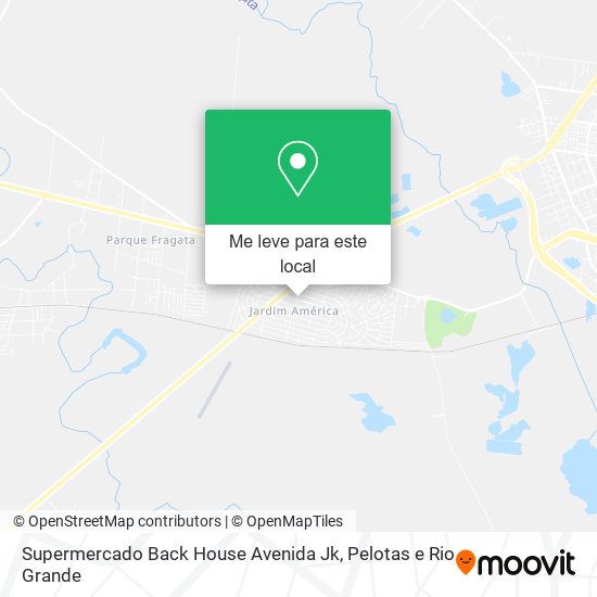 Supermercado Back House Avenida Jk mapa