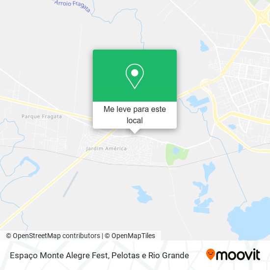 Espaço Monte Alegre Fest mapa