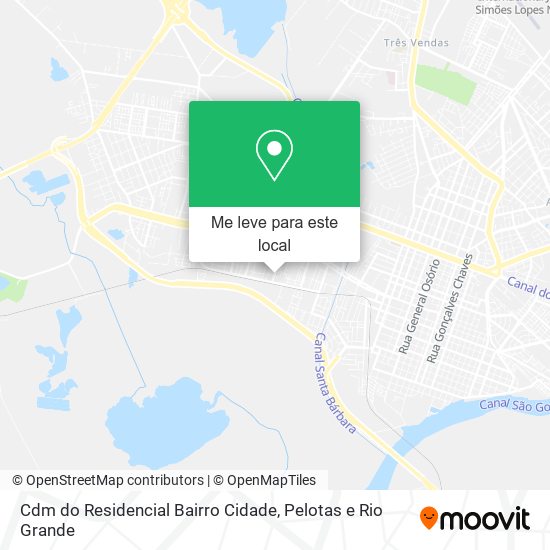 Cdm do Residencial Bairro Cidade mapa