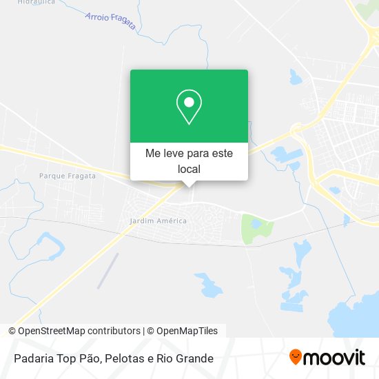 Padaria Top Pão mapa