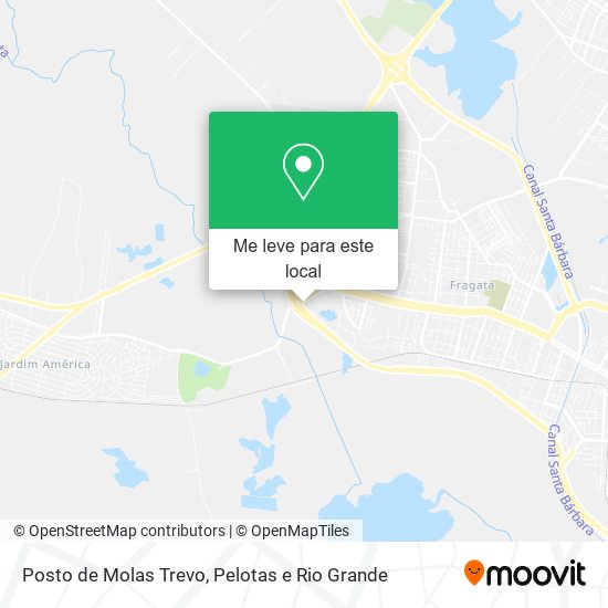 Posto de Molas Trevo mapa