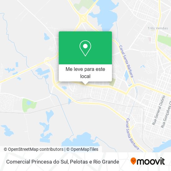 Comercial Princesa do Sul mapa