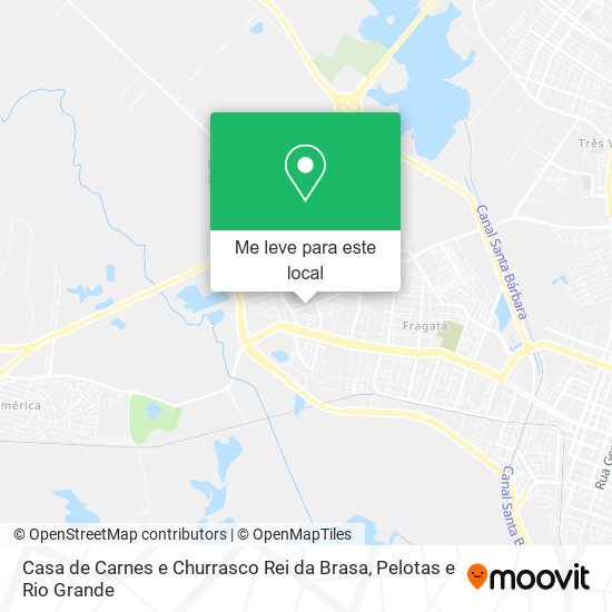 Casa de Carnes e Churrasco Rei da Brasa mapa